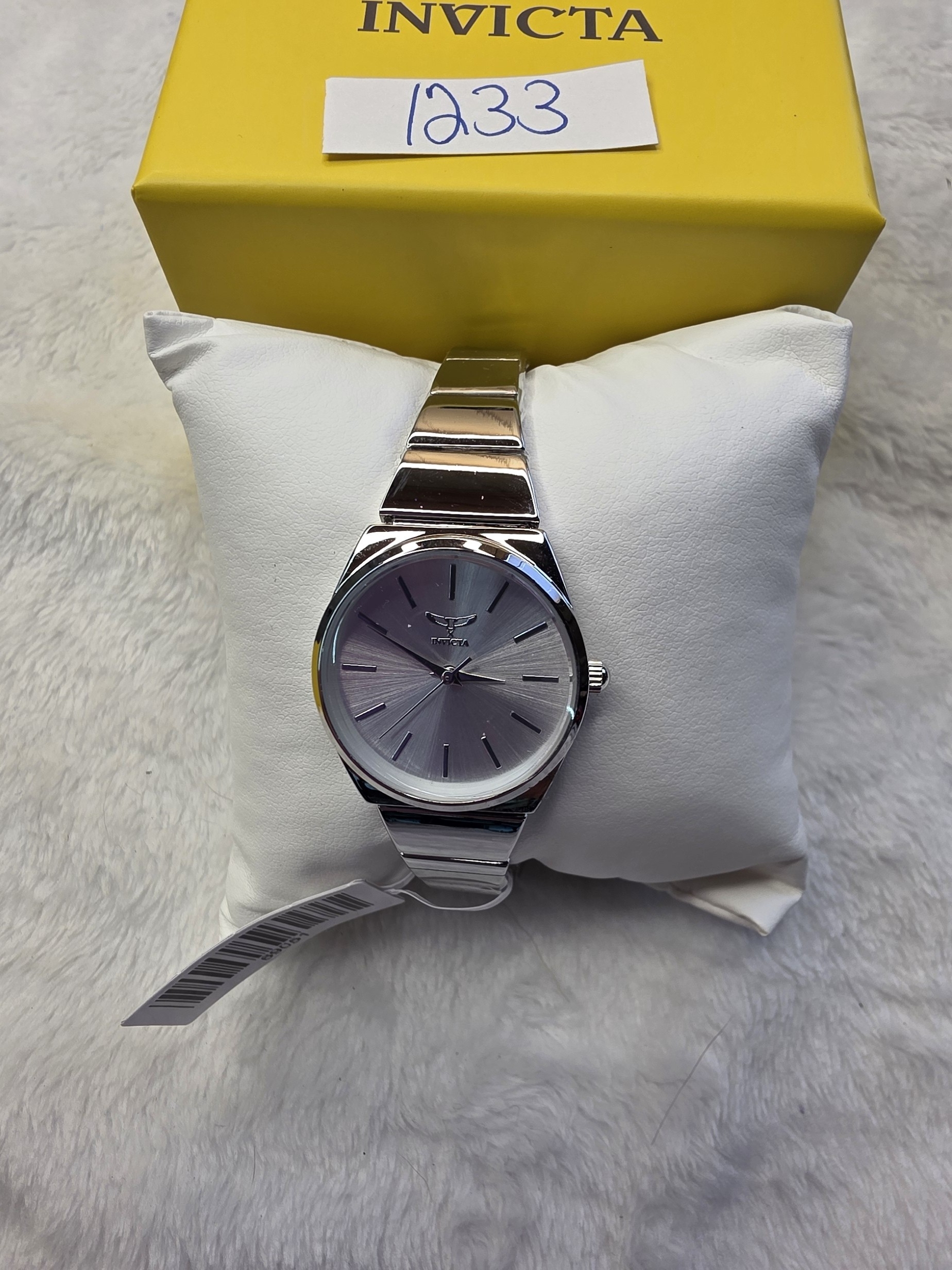Invicta Womens Silver Stainless Steel Watch With Silver Dial